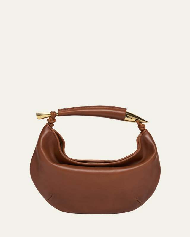 Small Sardine Leather Top-Handle Bag